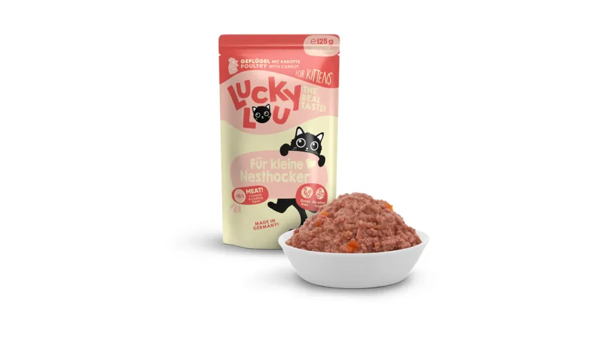 Lucky Lou Katzennassfutter Lifestage Kitten Geflügel 125 g