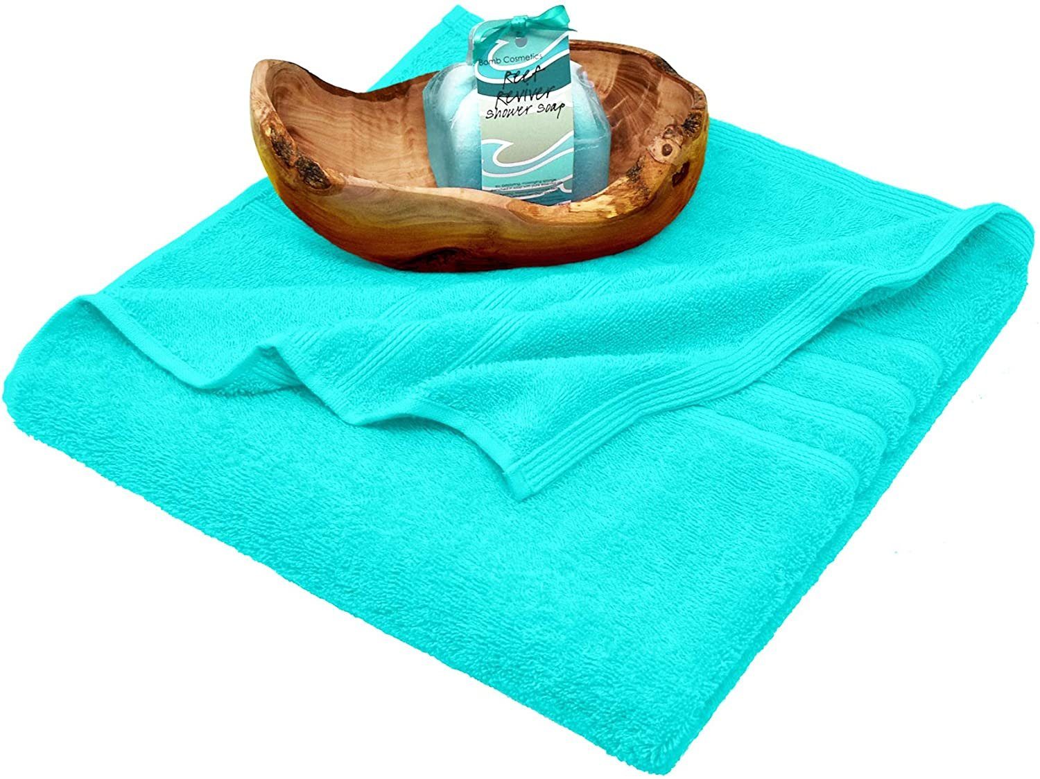 Lashuma Duschtuch London, Frottee (1-St), Saugstarkes Handtuch Türkis 70x140 cm