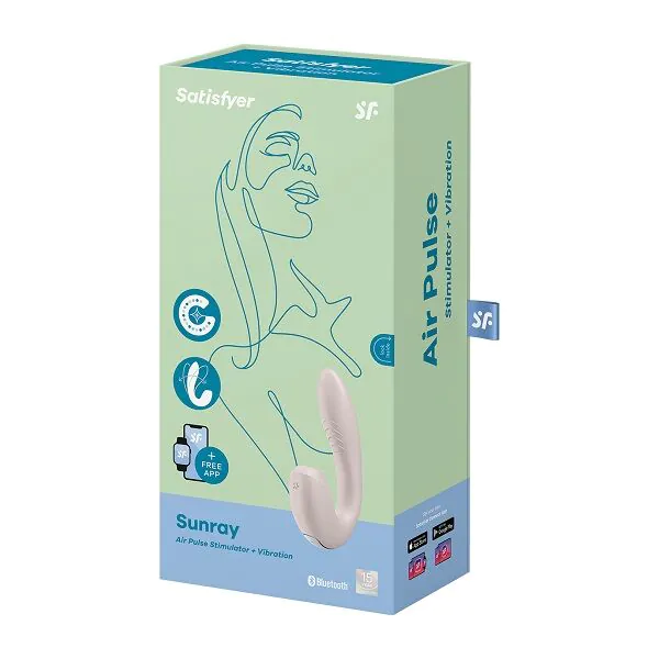 Satisfyer masažer Sunray Connect aplikacija roze/sezonski