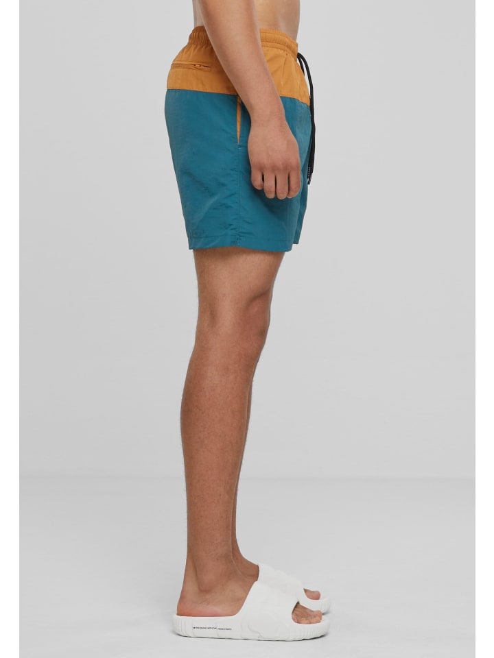 Urban Classics Urban Classics Badeshorts in teal/toffee günstig kaufen