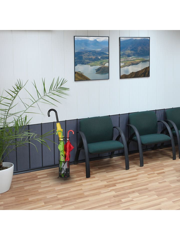 relaxdays Regenschirmständer in Schwarz - (H)52,5 x Ø 16 cm günstig kaufen onesize