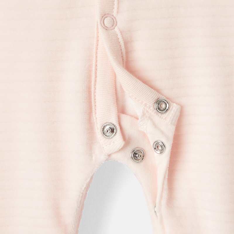 Pyjama en velours côtelé rose naissance Absorba