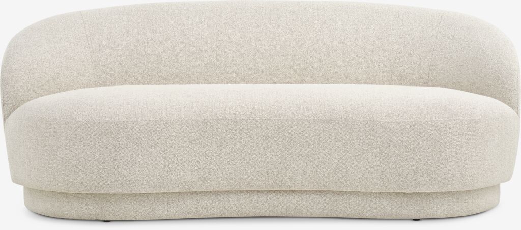 ANDRUP 3-seter ANDRUP oval sofa, beige stoff