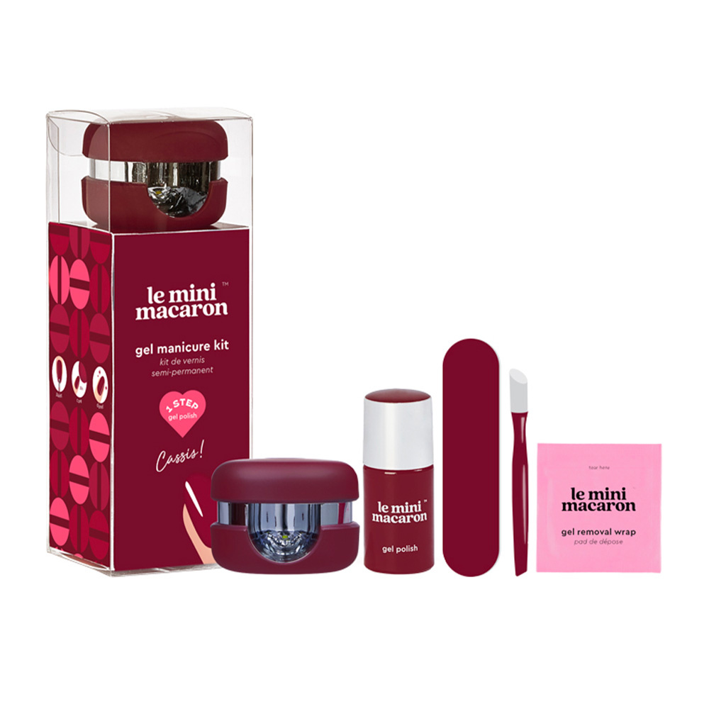 Le Mini Macaron Cassis Gel Manicure kit