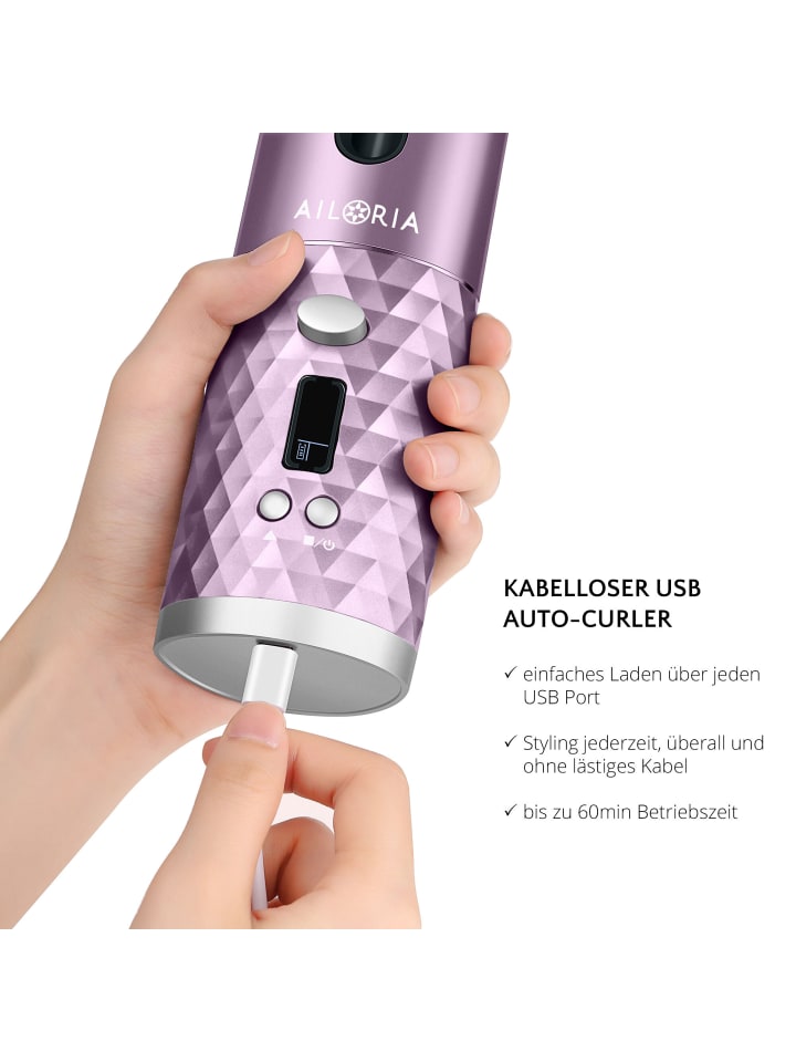 Ailoria REVOLUTIONNE Kabelloser Auto-Curler in lila günstig kaufen onesize