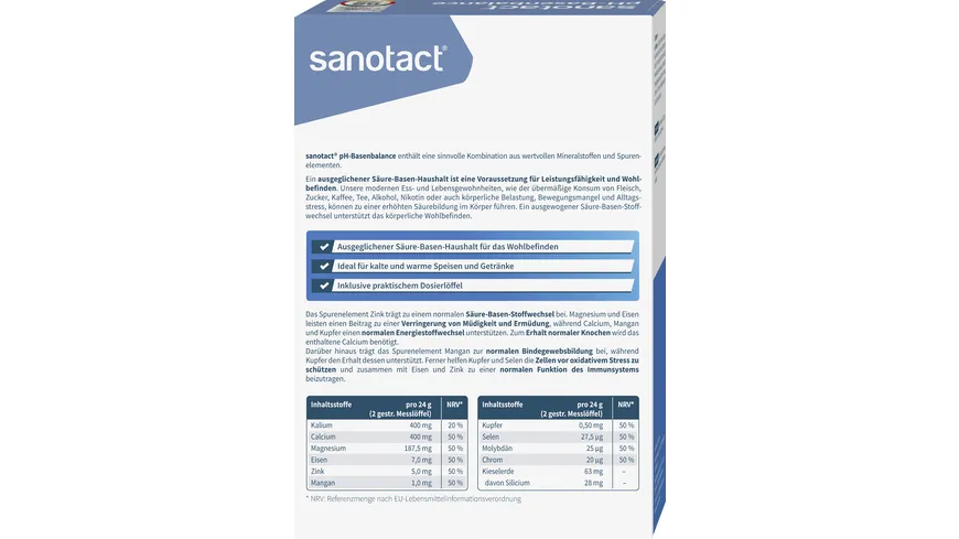 sanotact pH-Basenbalance Pulver 200 g
