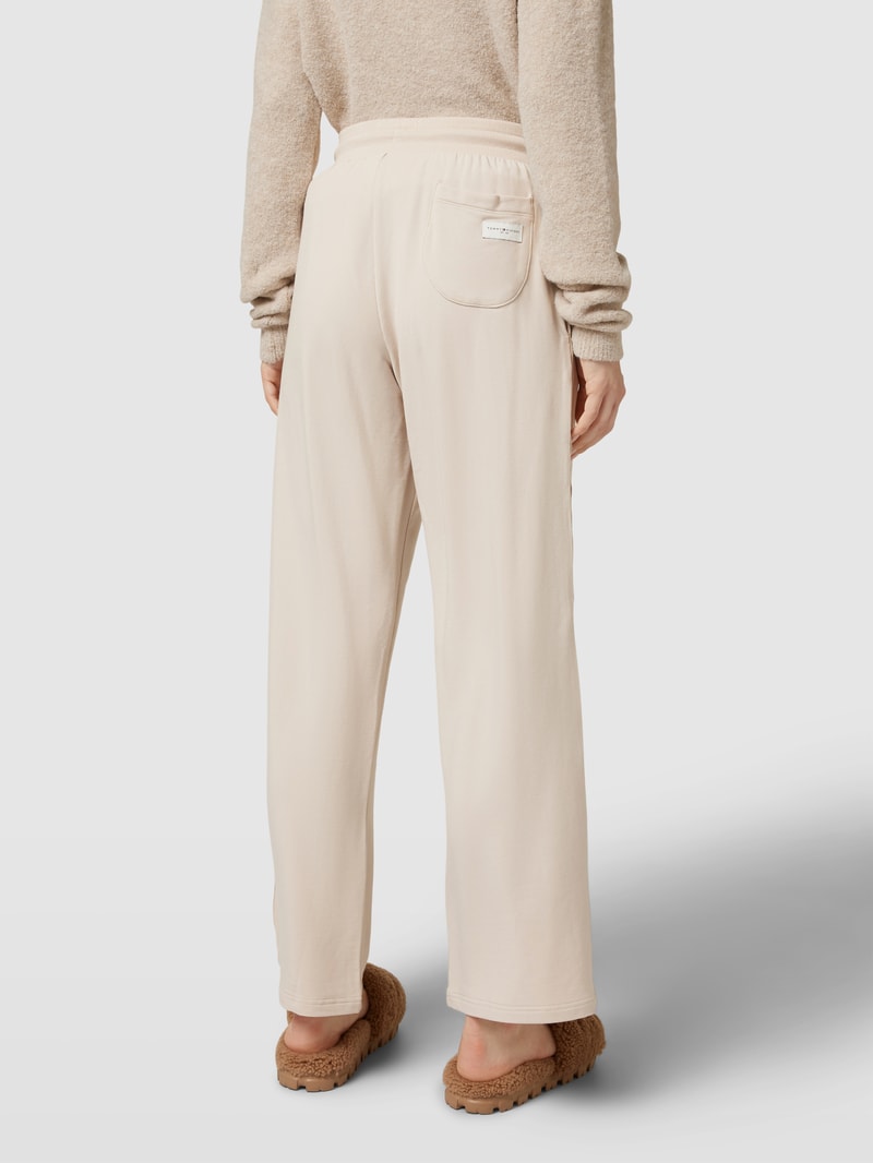 Sweatpants mit elastischem Bund in beige