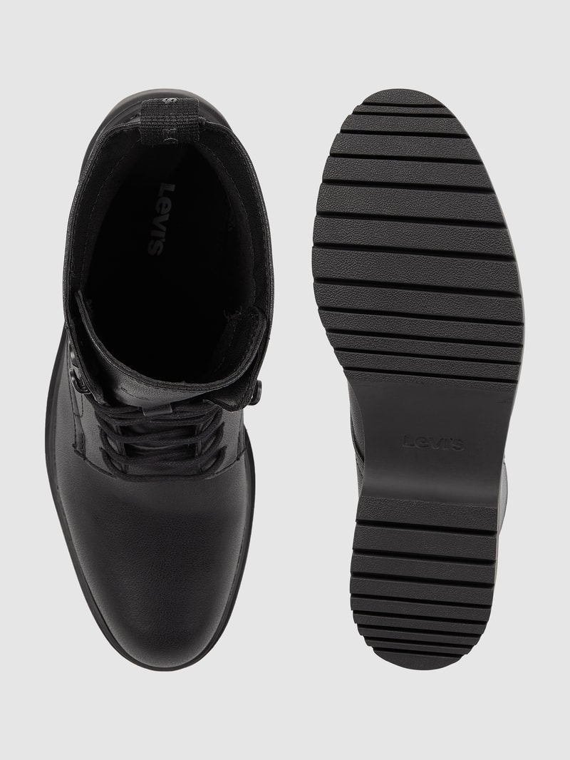 Boots in Leder-Optik Modell 'Bria' in schwarz