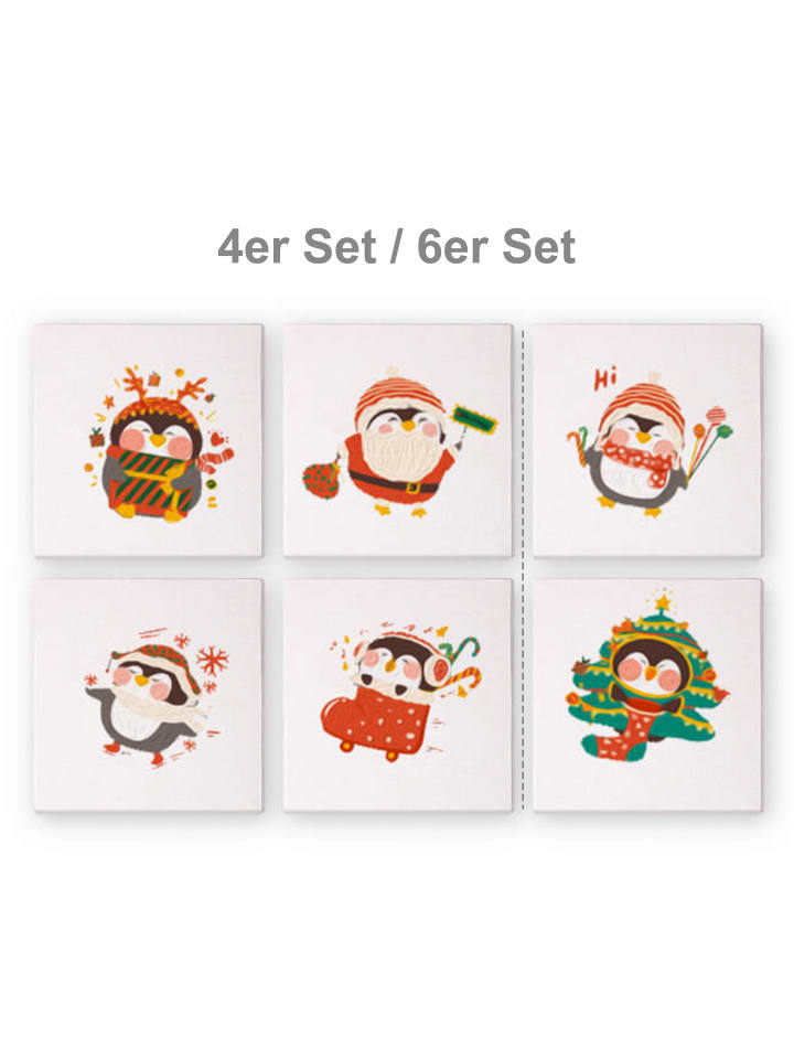 ARTNANAS Mini Malen nach Zahlen 4er/6er Set-