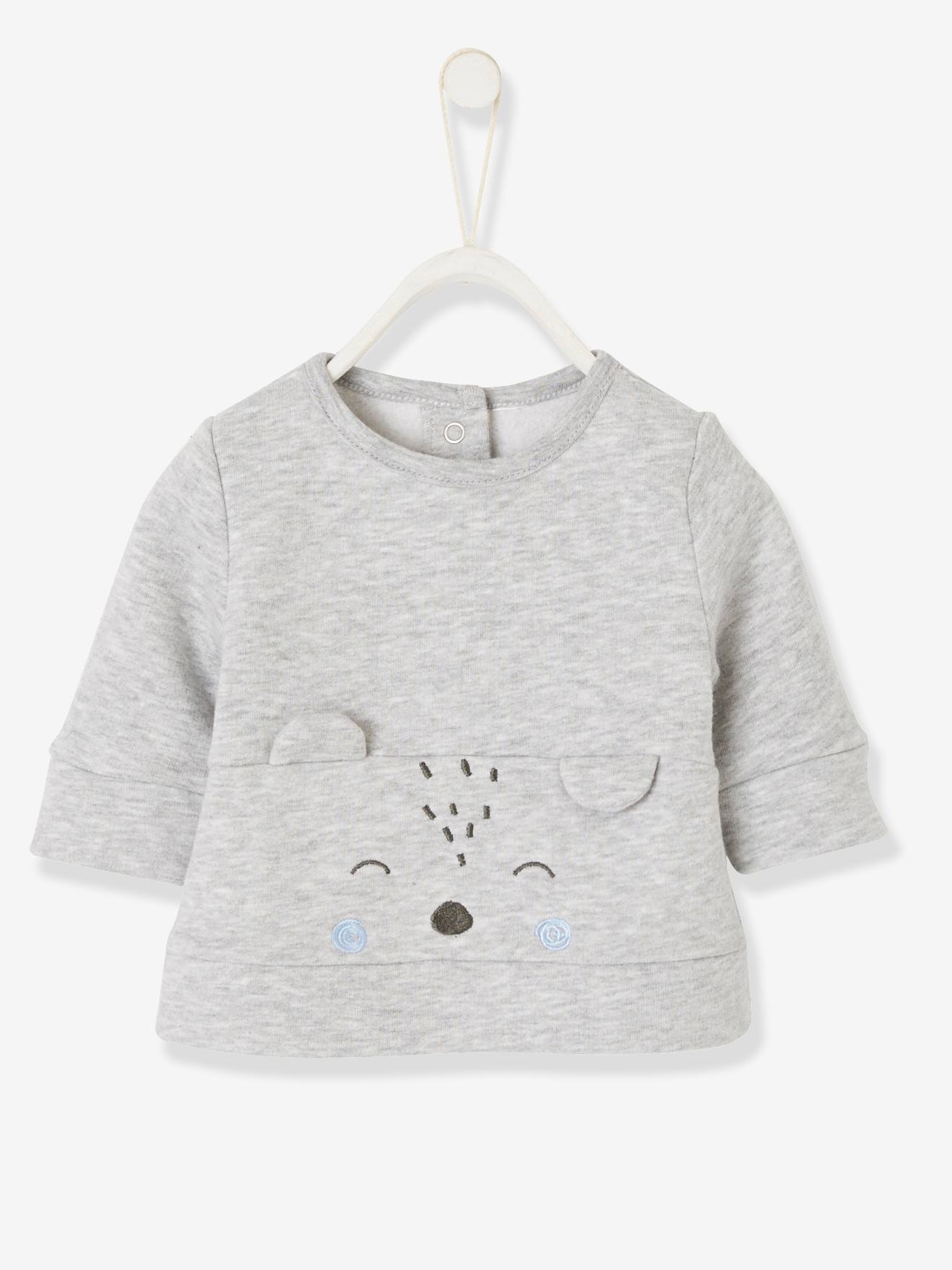 Ensemble bébé naissance sweat frimousse + pantalon personnalisable encre