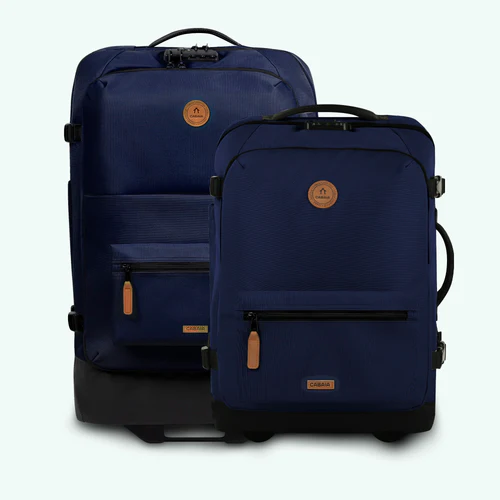 Reykjavik Navy Blue 2-Piece Suitcase Set