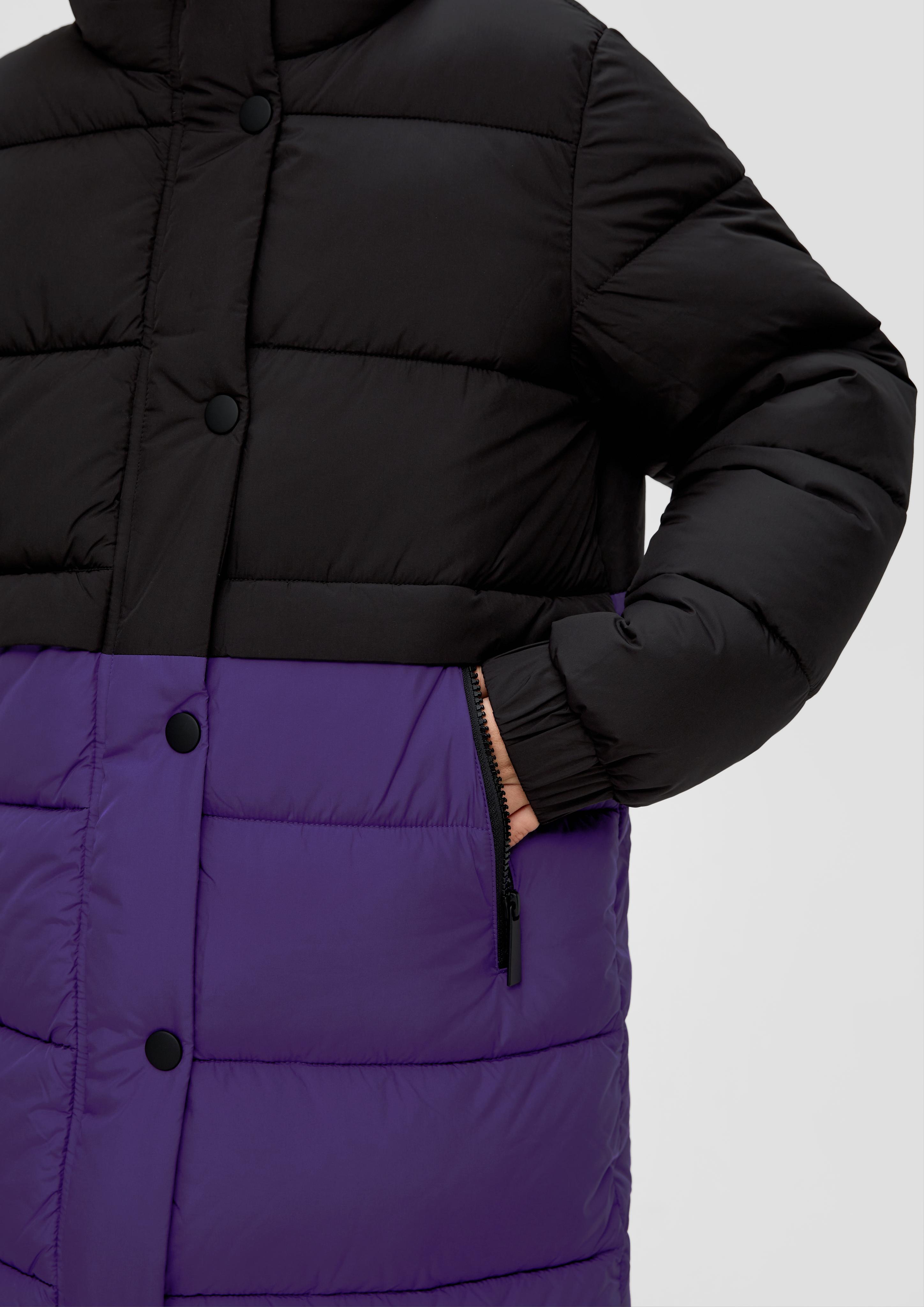 Steppmantel mit Colour-Blocking  2131932-9999
