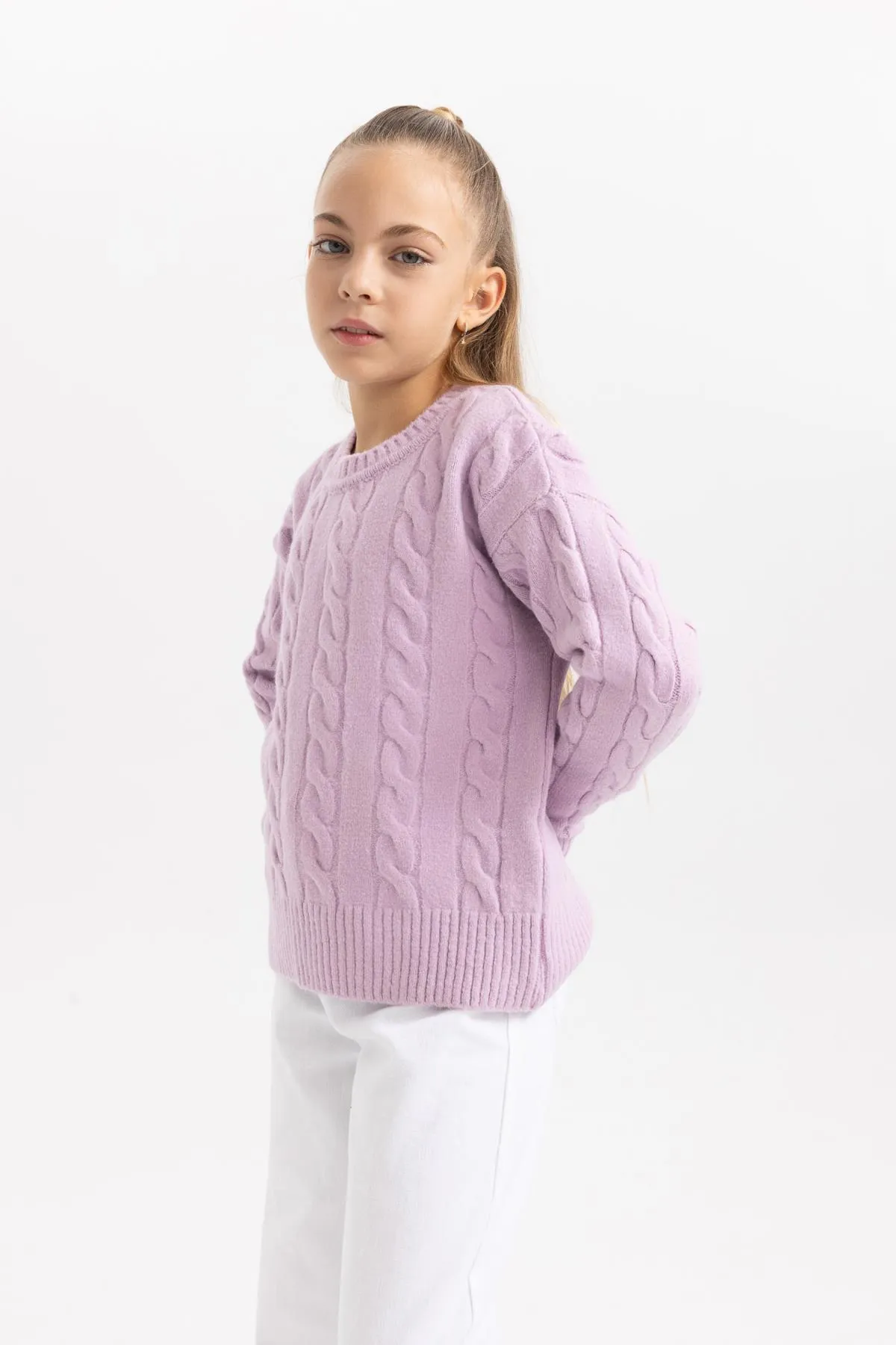DeFacto  Pullover mit Rundhalsausschnitt für Mädchen B1556a823wn