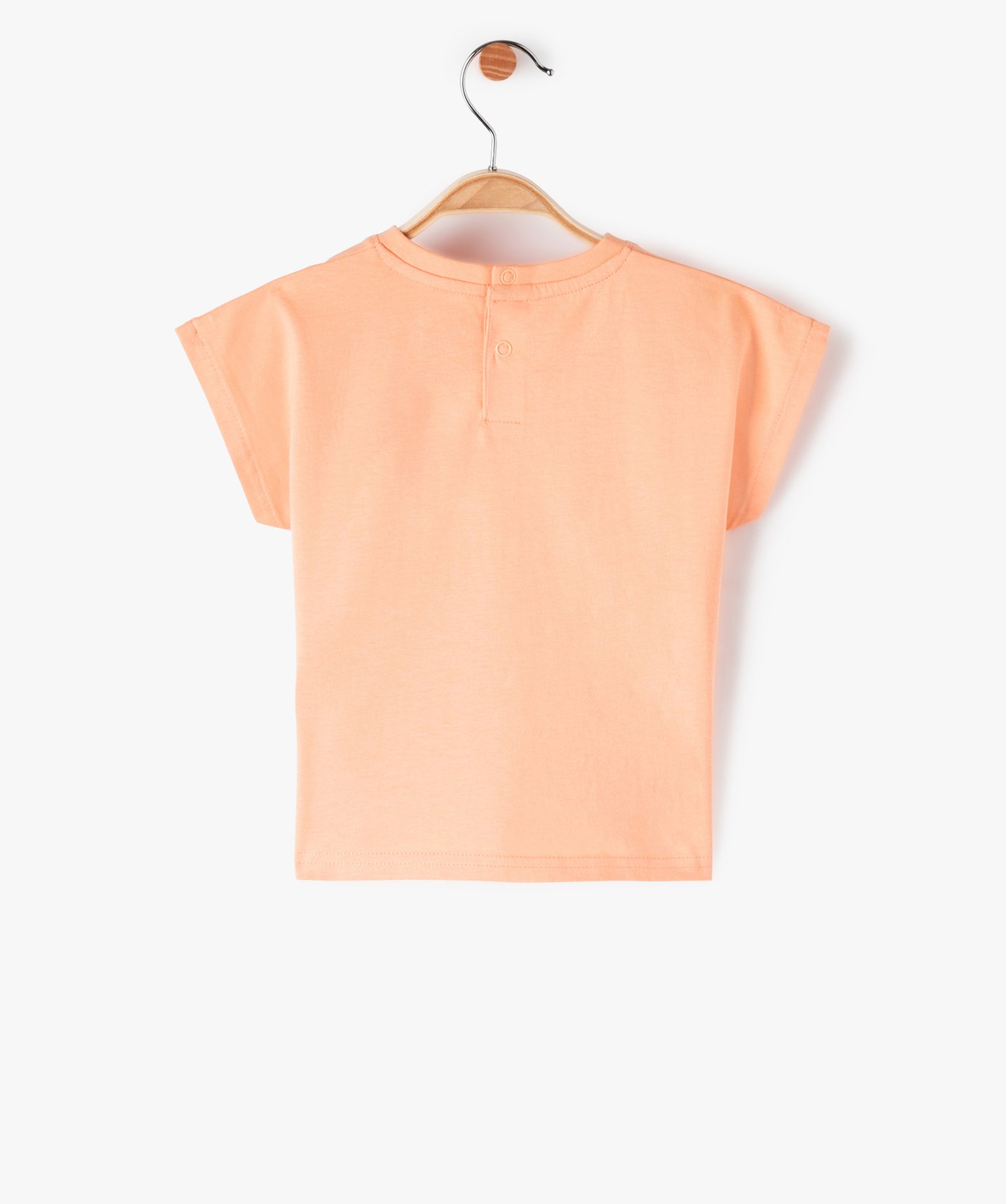 Tee-shirt bébé Garçon coupe oversize à manches ultra cou... orange | GEMO