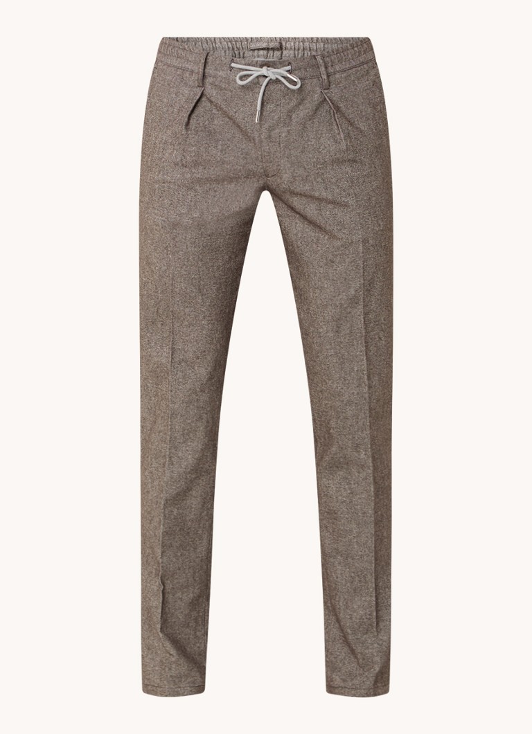 Profuomo Chino slim fit con bordi arrotondati e bordi arrotondati
