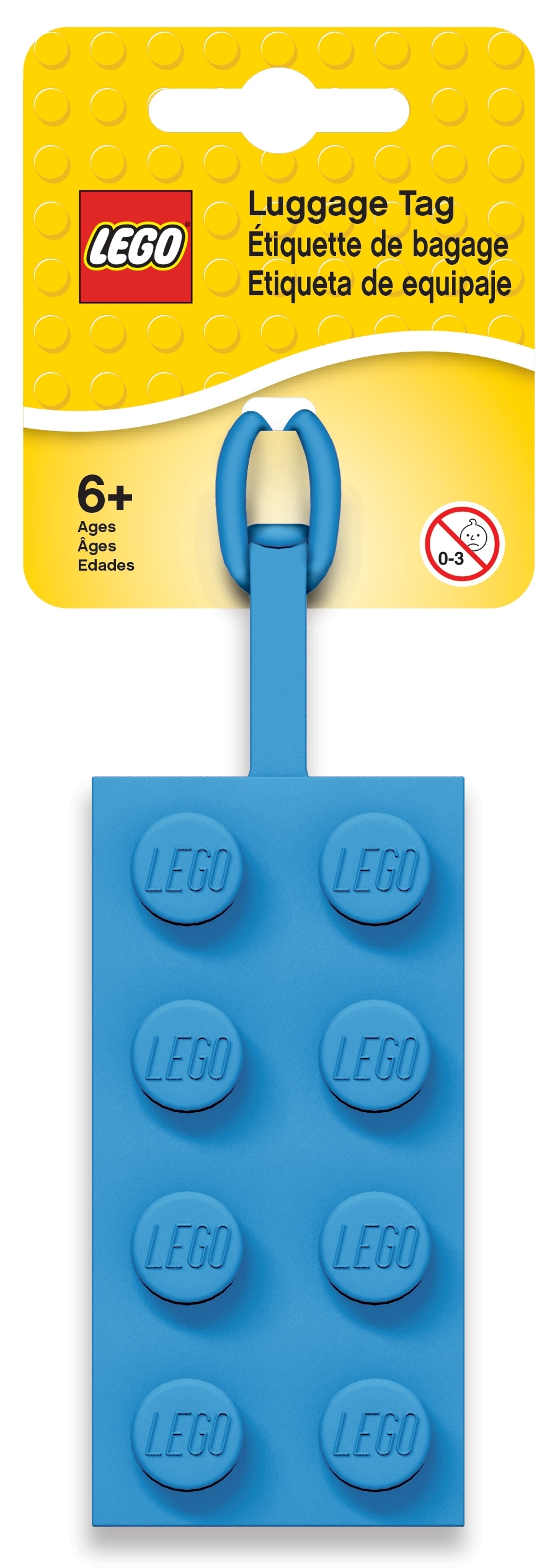 Blauer LEGO® 2x4-Stein-Gepäckanhänger 5005543