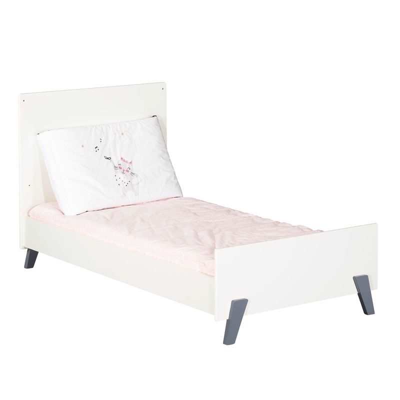 Lit bébé évolutif 140x70 Little big bed Joy gris