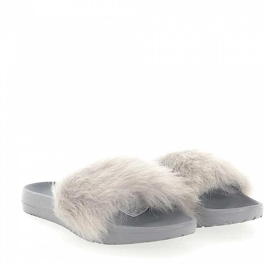UGG - Badeschuhe Fellschaft grau - grau