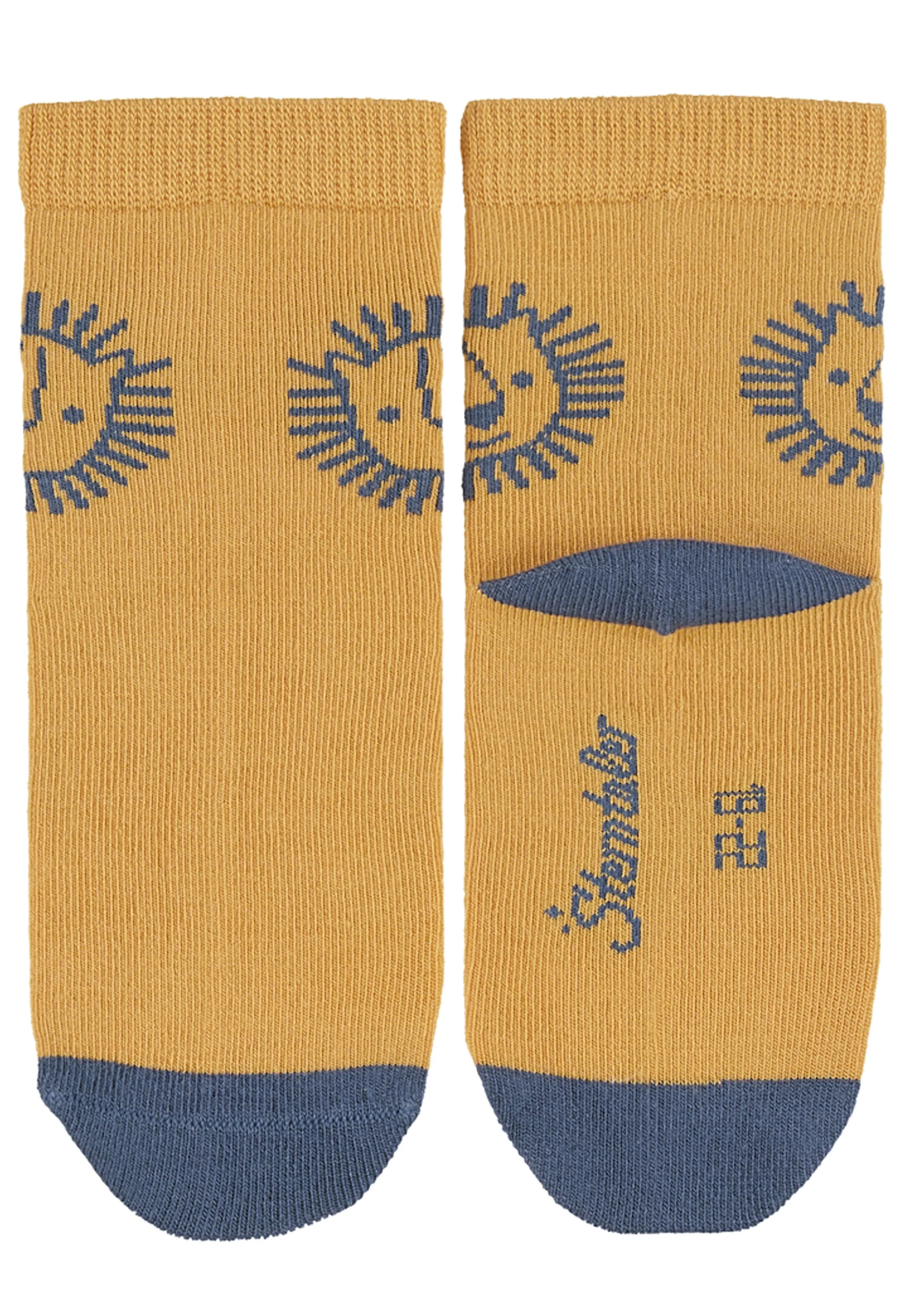 Kindersocken 3er-Pack  in Gelb oder Hellblau