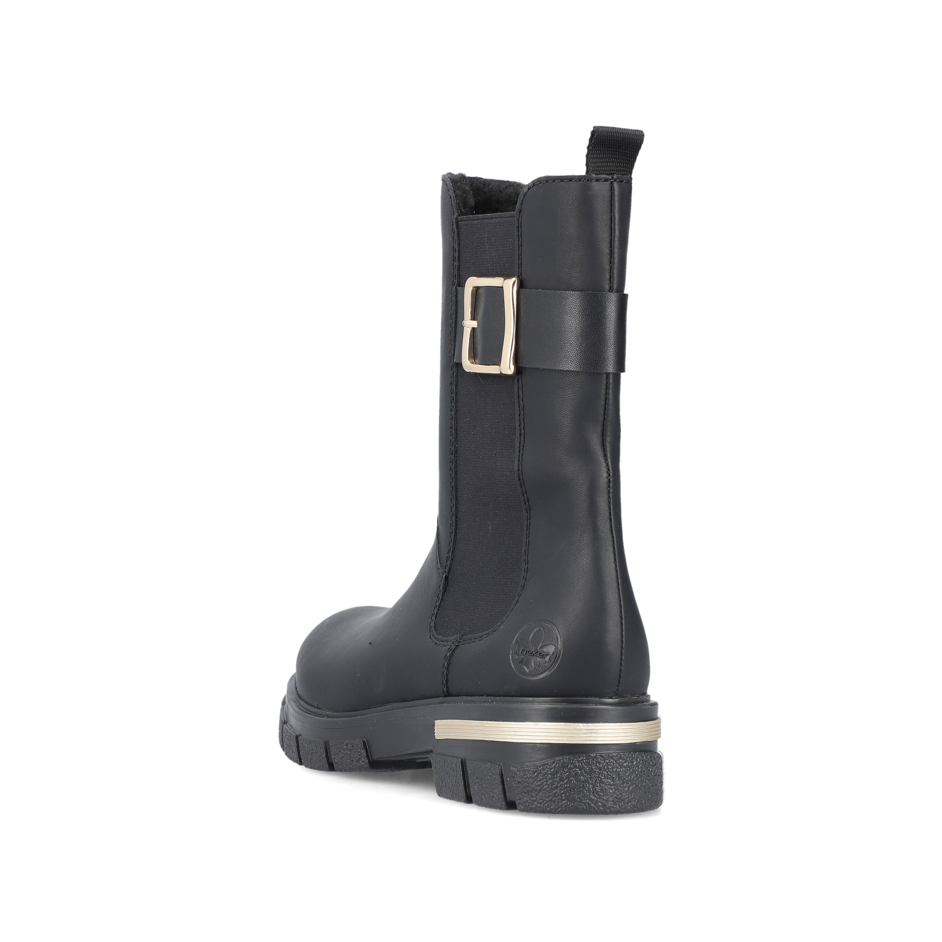Rieker Damen Biker Boots tiefschwarz