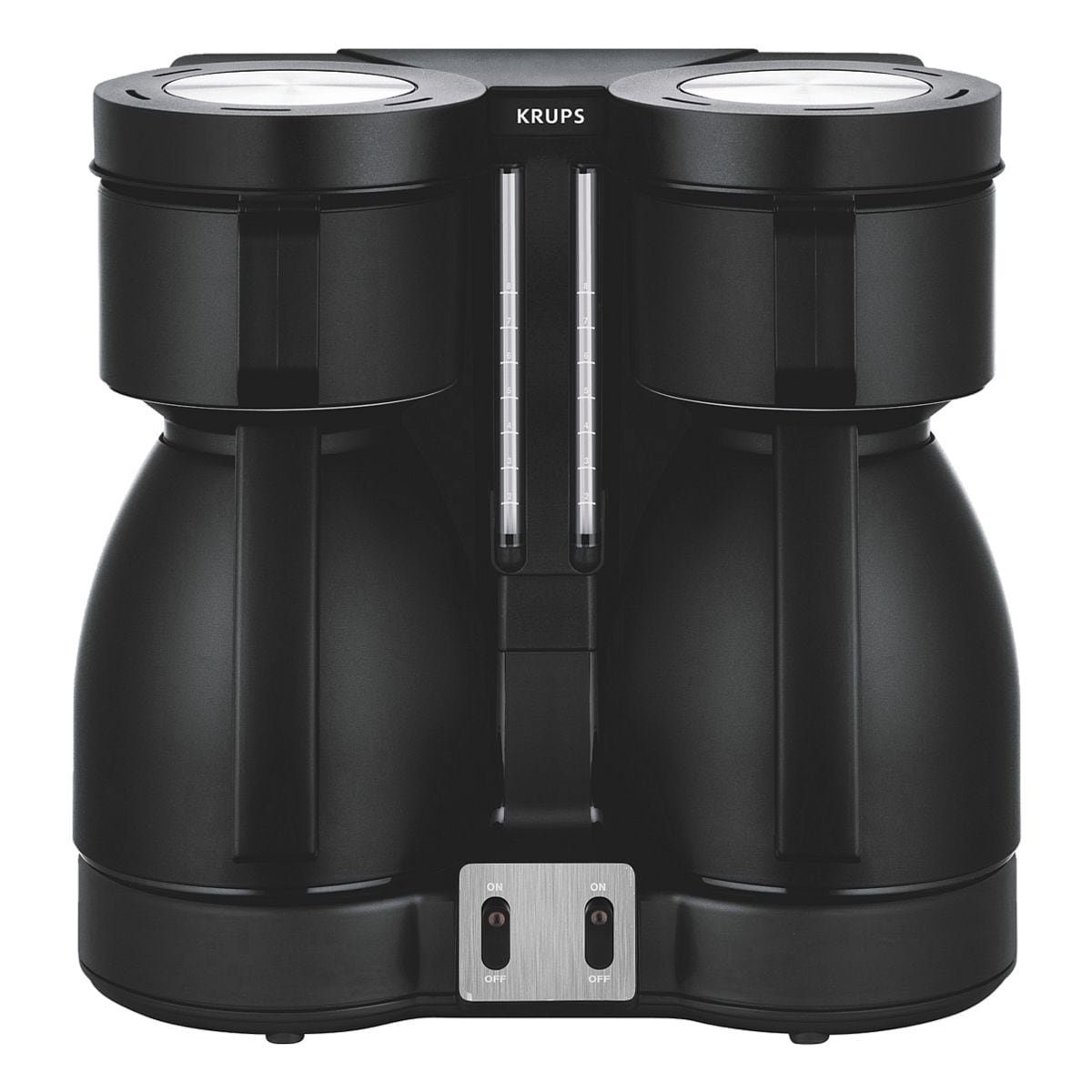 Krups Filterkaffeemaschine Duothek Thermo, Kaffeemaschine mit 2 Isolierkannen, bis 2x 8 Tassen