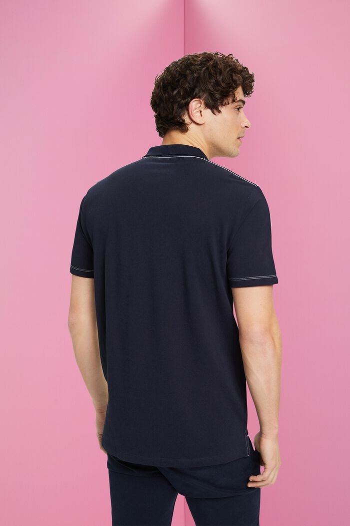 Zweifarbiges Poloshirt