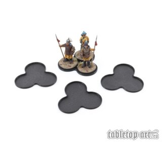 Movement Tray - Flat Bases - 25mm 3s Cloud - Black (4)