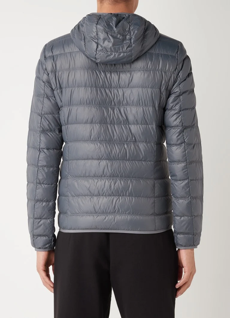 Jachetă sport Emporio Armani matlasată cu puf și logo