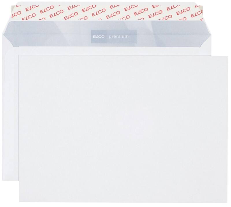 Elco Premium Briefumschläge Ohne Fenster C5 229 (B) x 162 (H) mm Abziehstreifen Weiß 100 g/m² 500 Stück