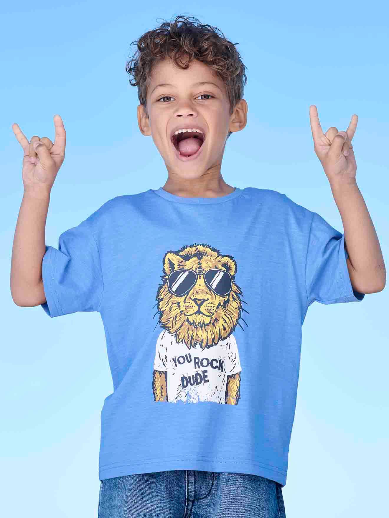 Vertbaudet Jungen T-Shirt mit Recycling-Baumwolle - türkis