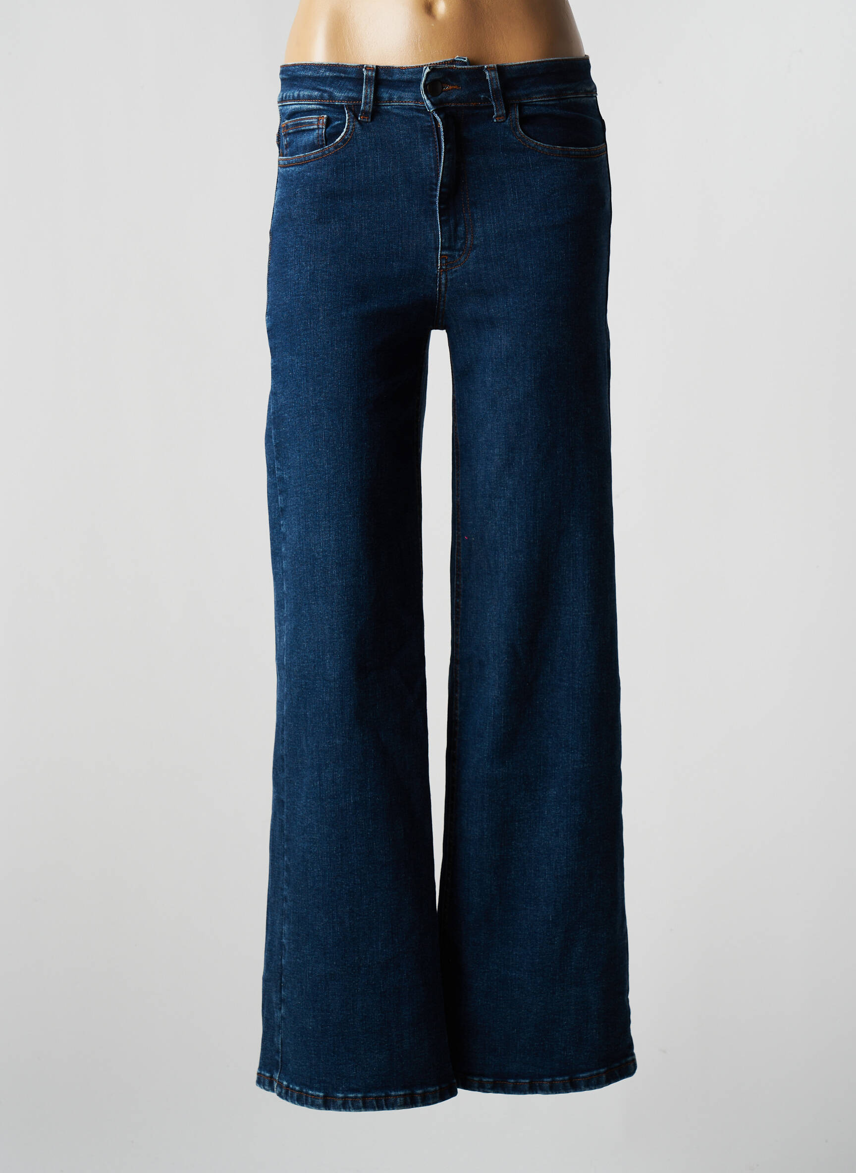 Maison Hotel Jeans Coupe Large Femme couleur bleu