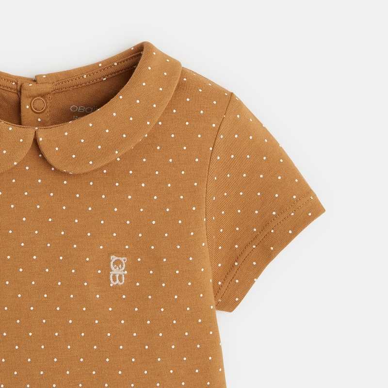 T-shirt petit col (lot de 3) rose bébé fille