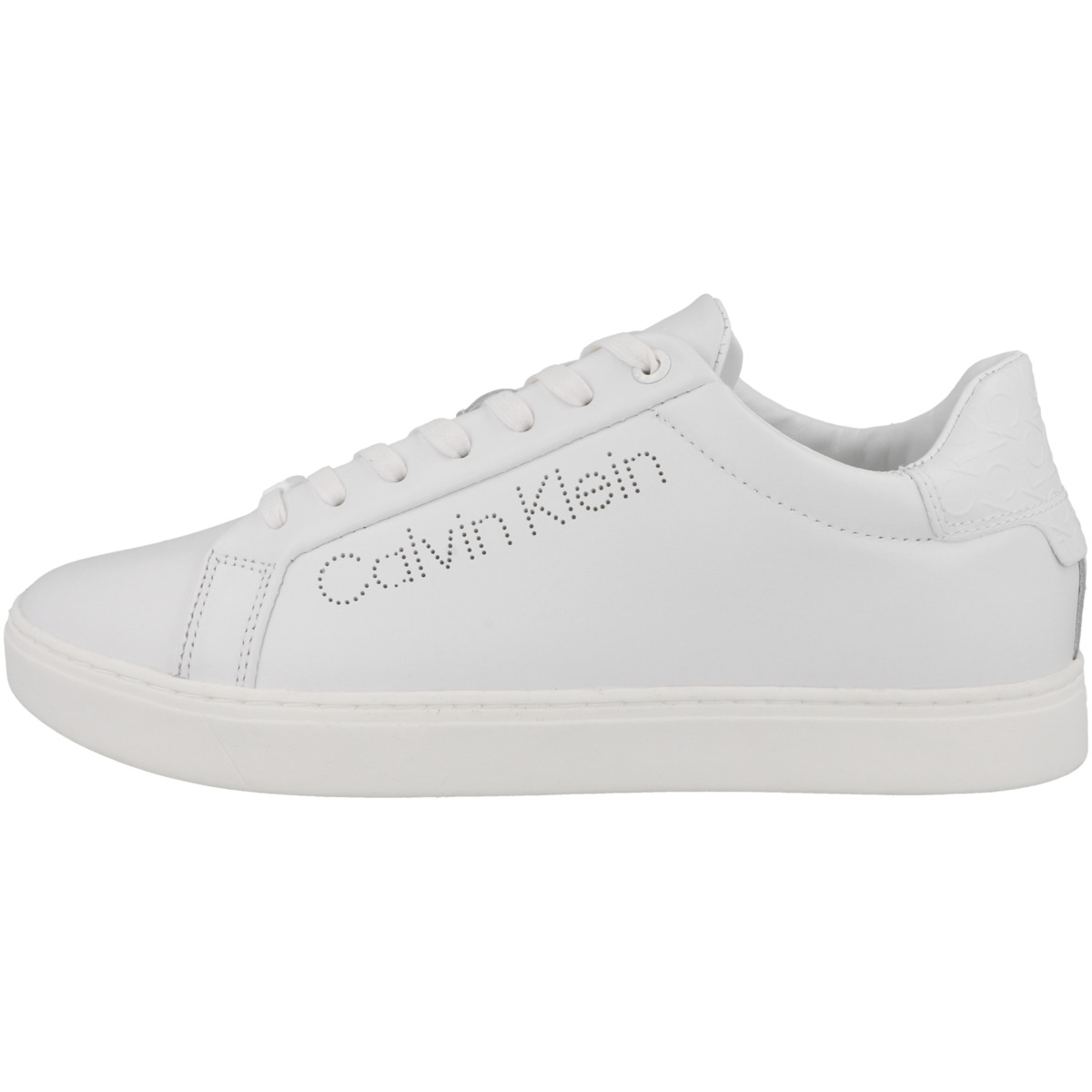 Calvin Klein Cupsole Lace Up Perf Sneaker Low weiss