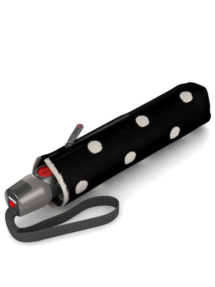 Knirps T.200 M Duomatic - Taschenschirm Regenschirm (sound moon) in dot art black günstig kaufen onesize