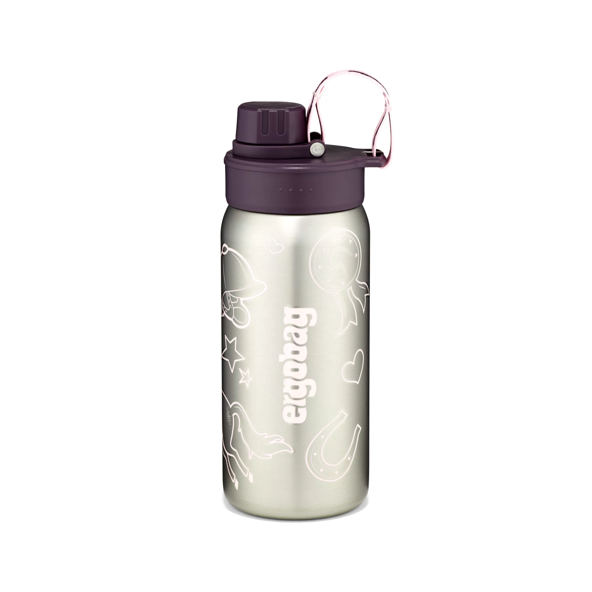 Ergobag Edelstahl Trinkflasche Lila