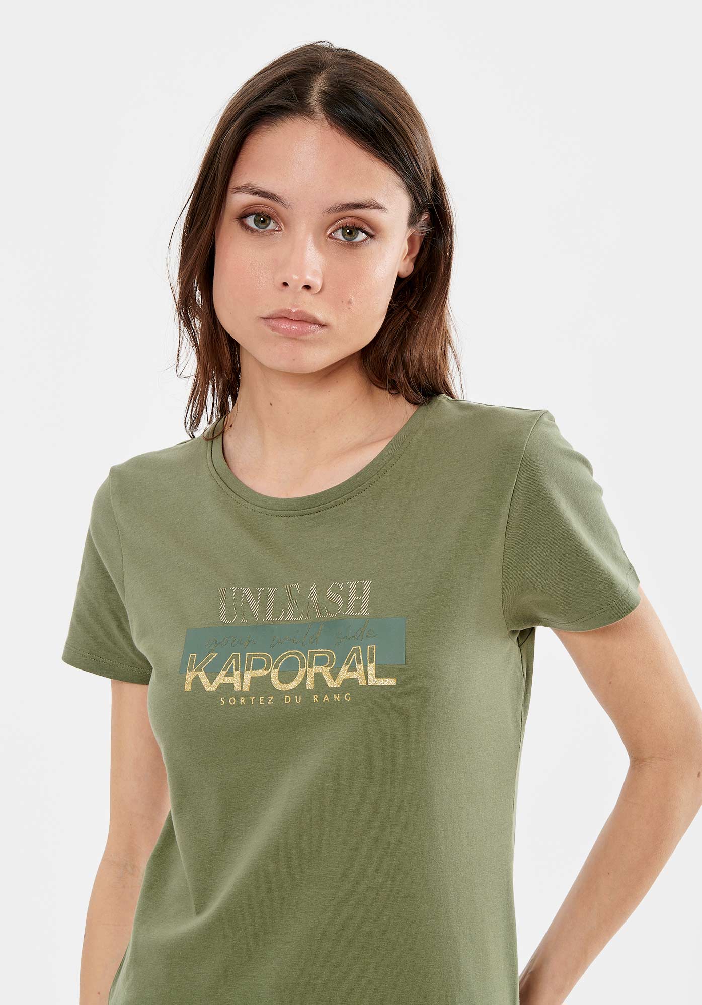 LORIE  T-shirt kaki Femme