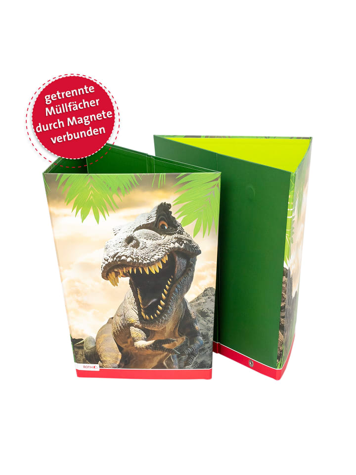 ROTH Papierkorb Tyrannosaurus in Grün günstig kaufen onesize