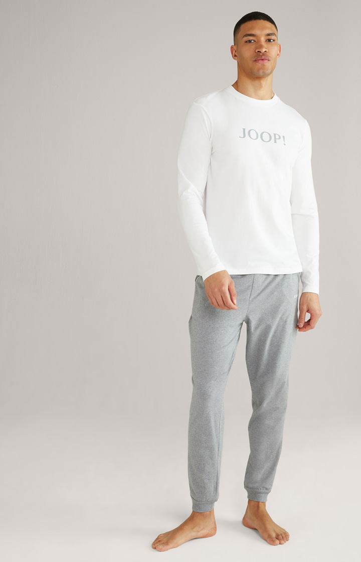 Loungewear Longsleeve in Weiß