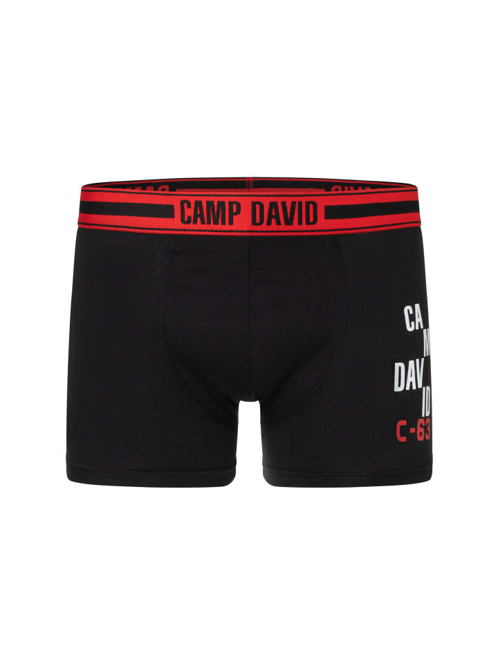 CAMP DAVID  Boxershorts 6er Pack casual in black black günstig kaufen