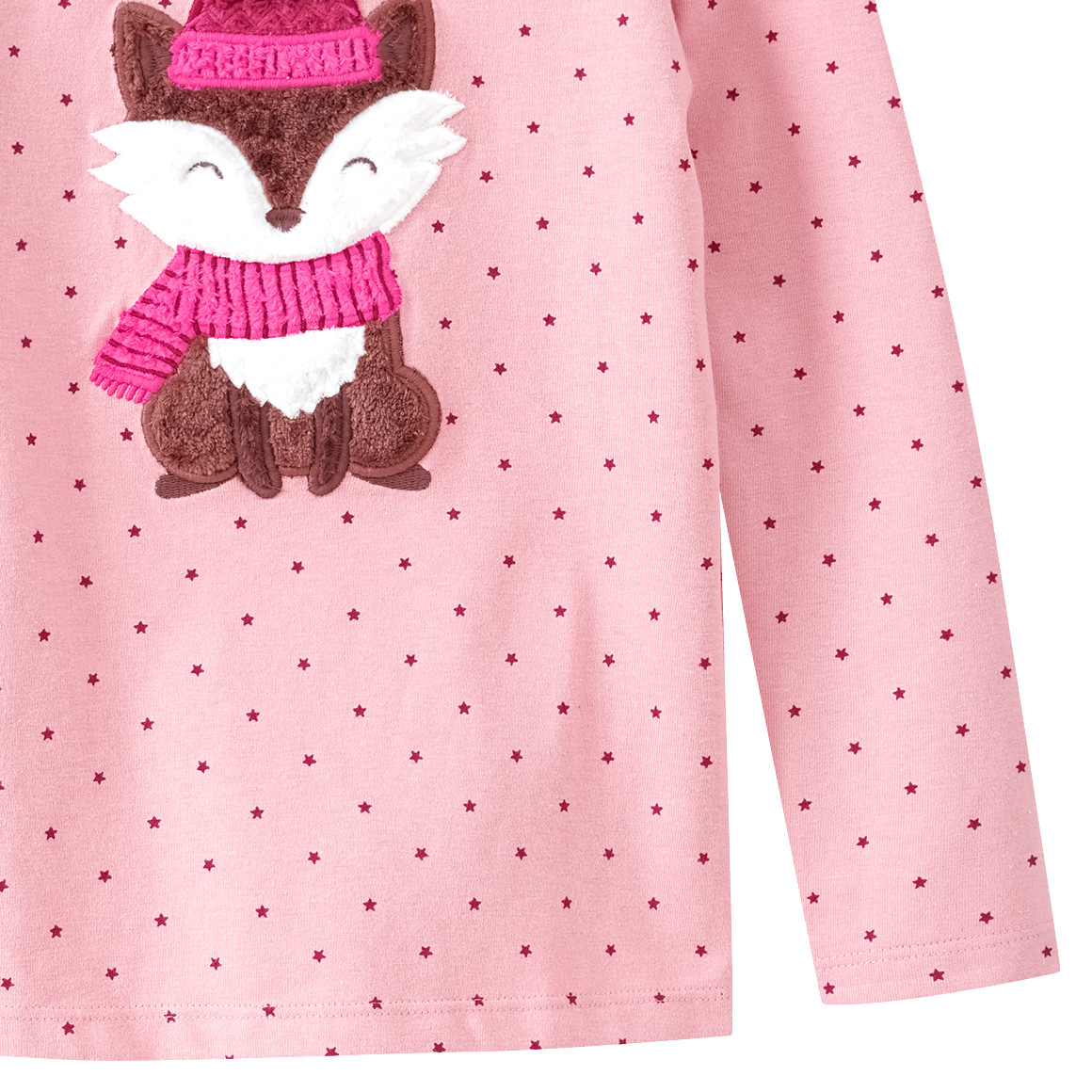 Mädchen Schlafanzug mit Fuchs-Motiv