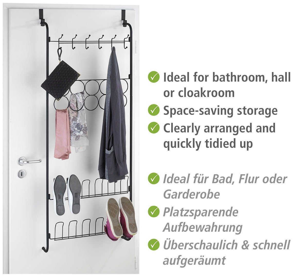 WENKO Türregal Organizer, für Tücher, Schuhe, Jacken
