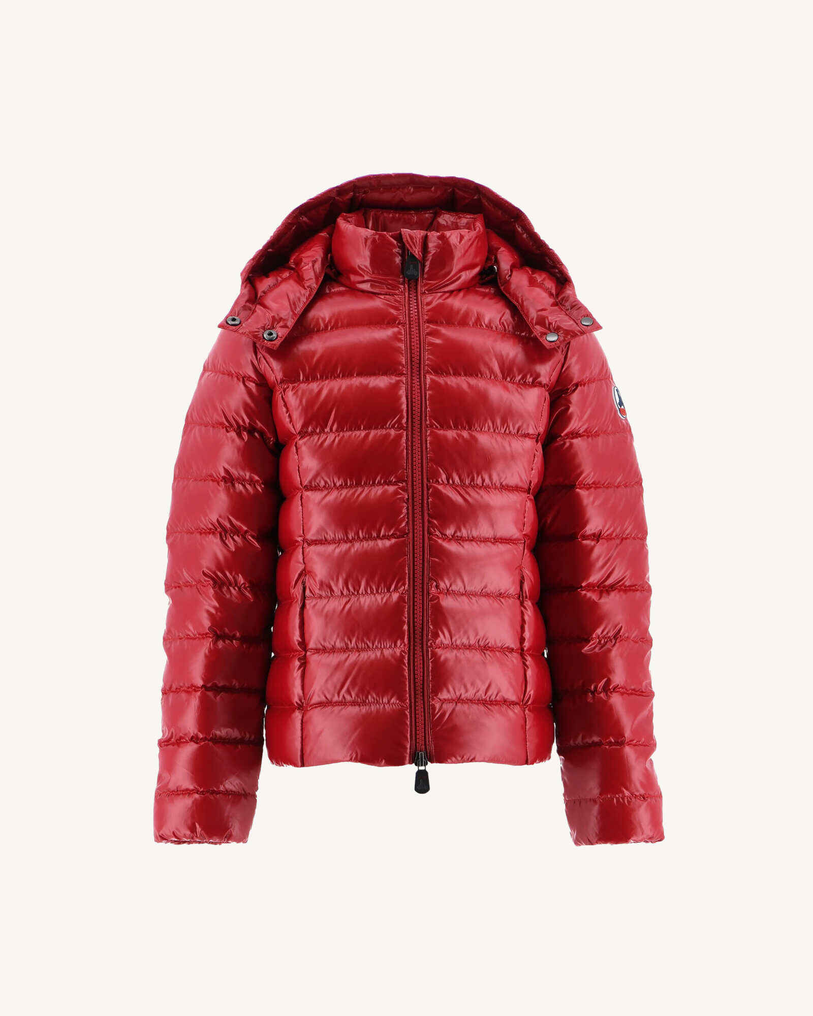 Doudoune laquée à capuche enfant Grand Froid Rouge Opale