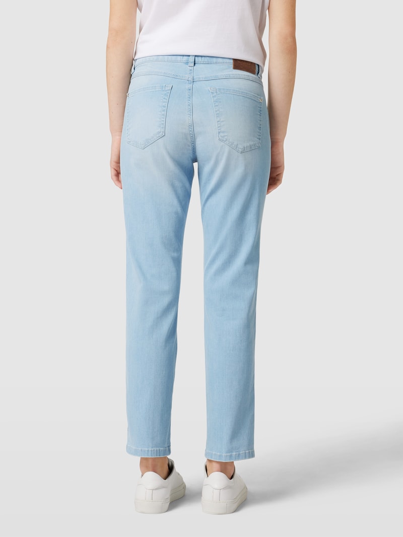 Caprihose mit seitlichen Schlitzen Modell 'Cici' in hellblau
