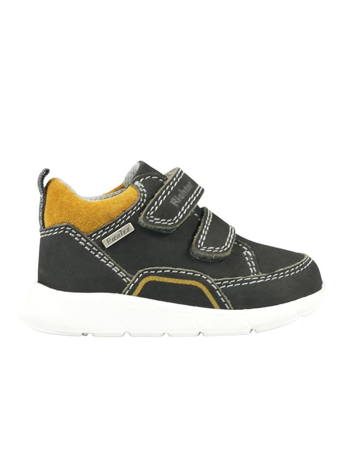 Richter Shoes Leder-Sneakers in Khaki günstig kaufen