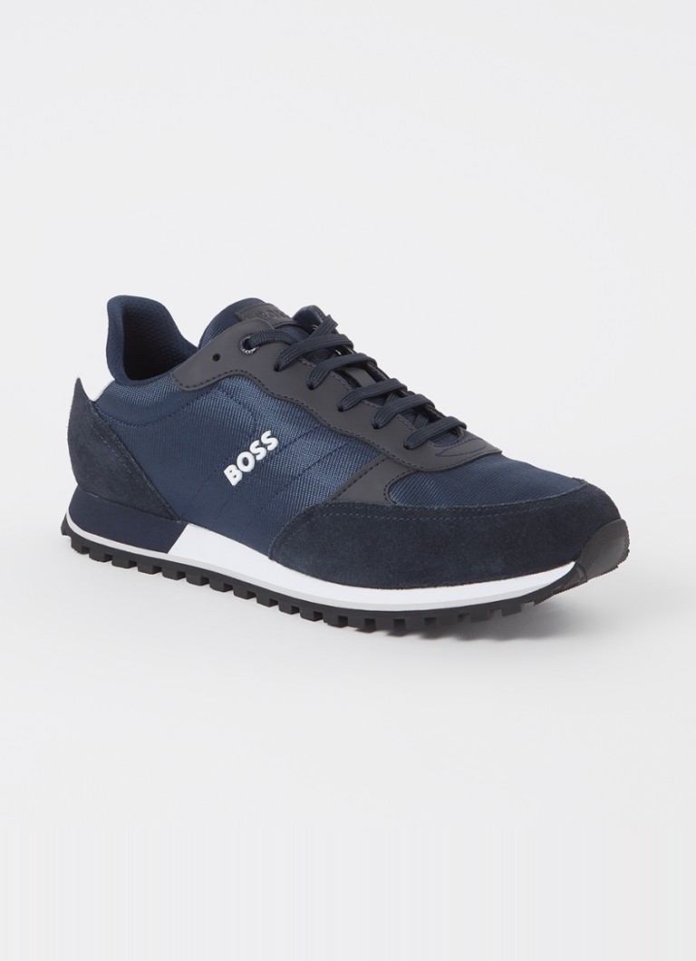 HUGO BOSS Parkour sportbačiai su zomšos detalėmis
