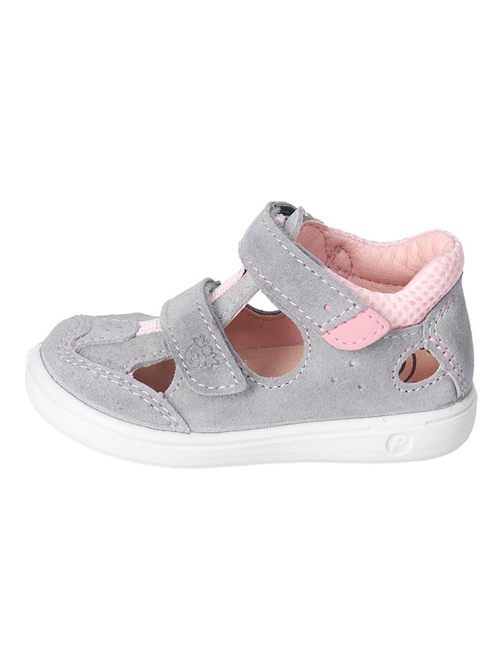 PEPINO Leder-Halbsandalen in Grau/ Rosa günstig kaufen