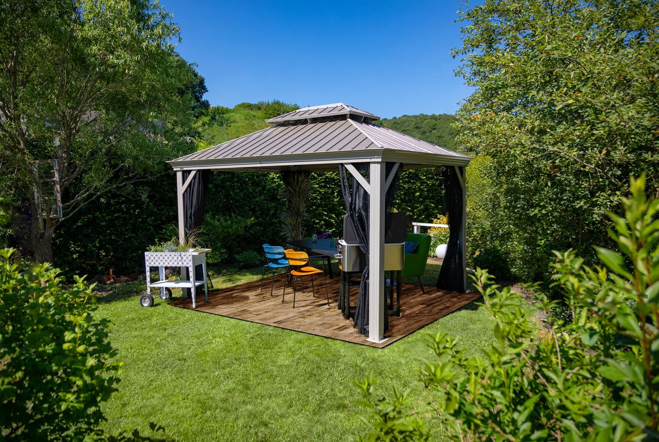 50NRTH Sojag Aluminium Pavillon Messina 12x16 champagner