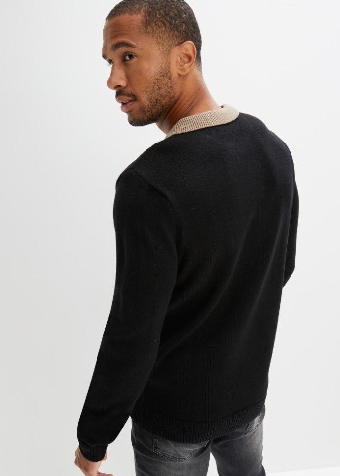 Pullover mit Polokragen