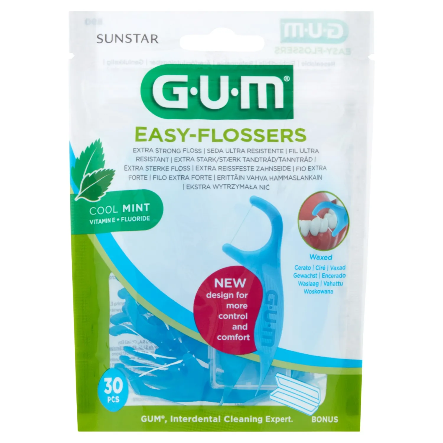 Ață dentară Easy-Flossers Extra Strong, 30 bucăți cu cutie