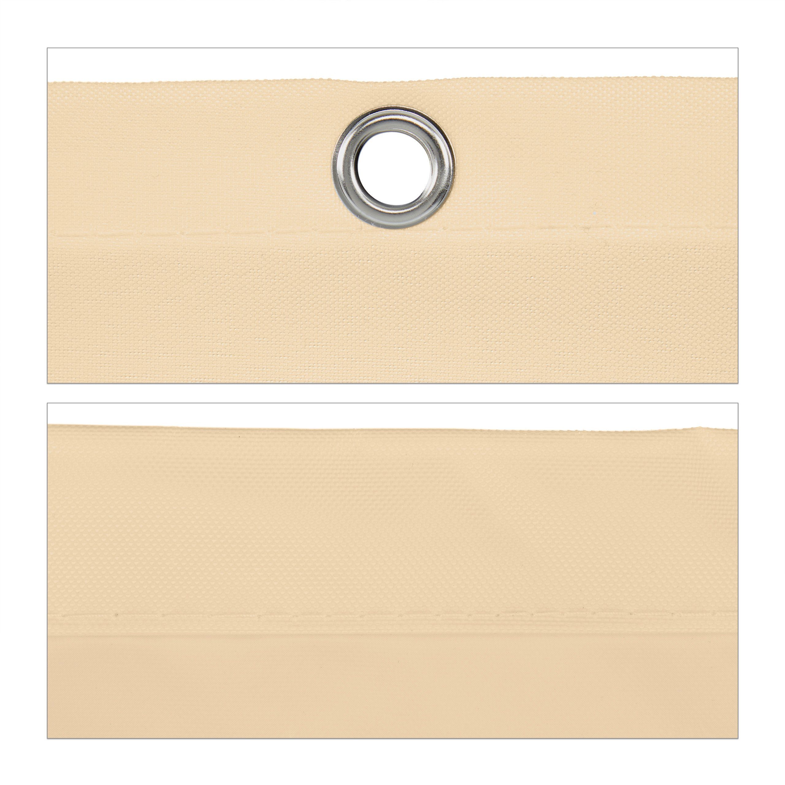 relaxdays Sonnensegel Sonnensegel beige rechteckig, 3,5 x 4,5 m